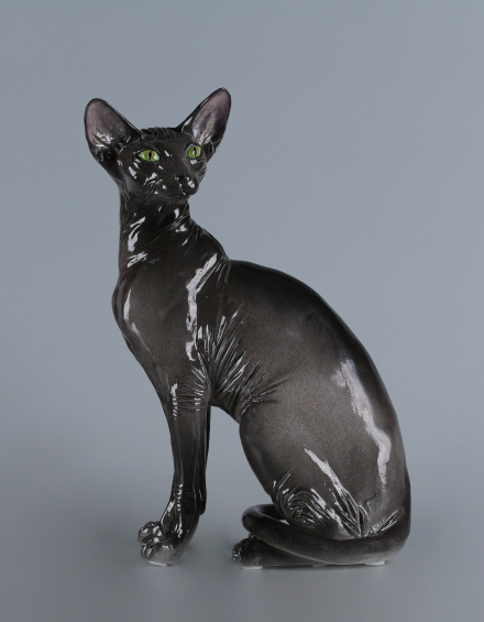 Скульптура Сфинкс черный - фото - 2